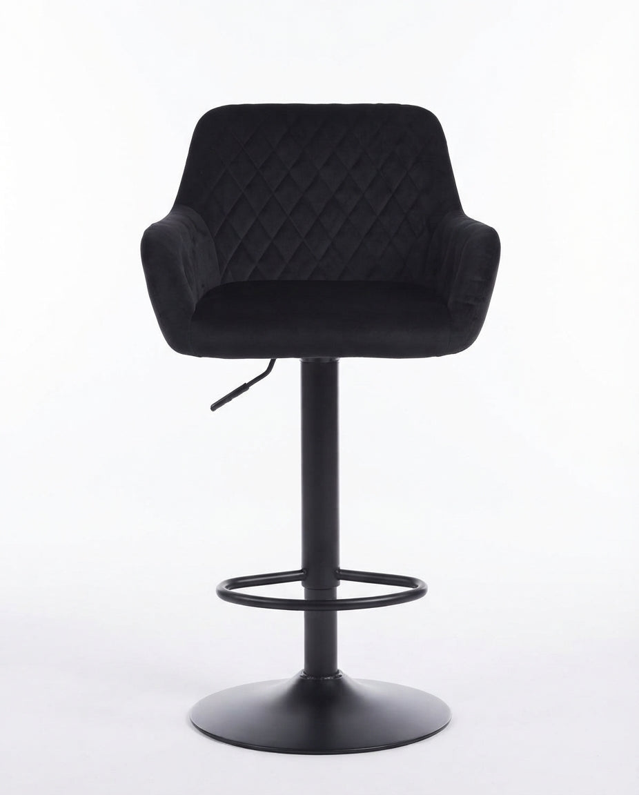 Tabouret de Bar Velours Noir – Marzio