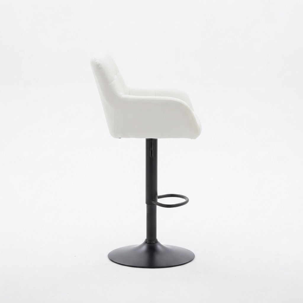 Tabouret de Bar Simili Cuir Crème – Elio