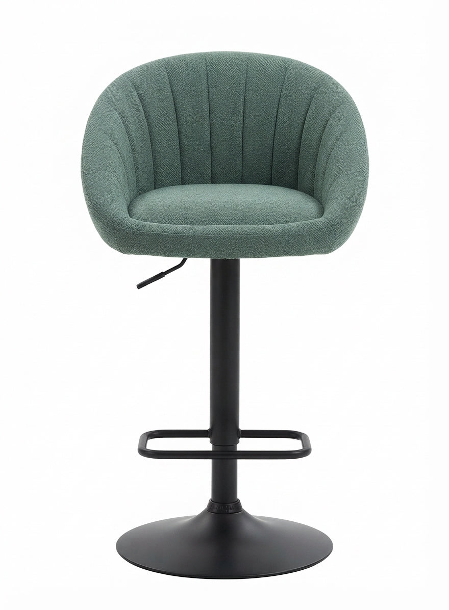 Tabouret de Bar Tissu Vert – Olvério