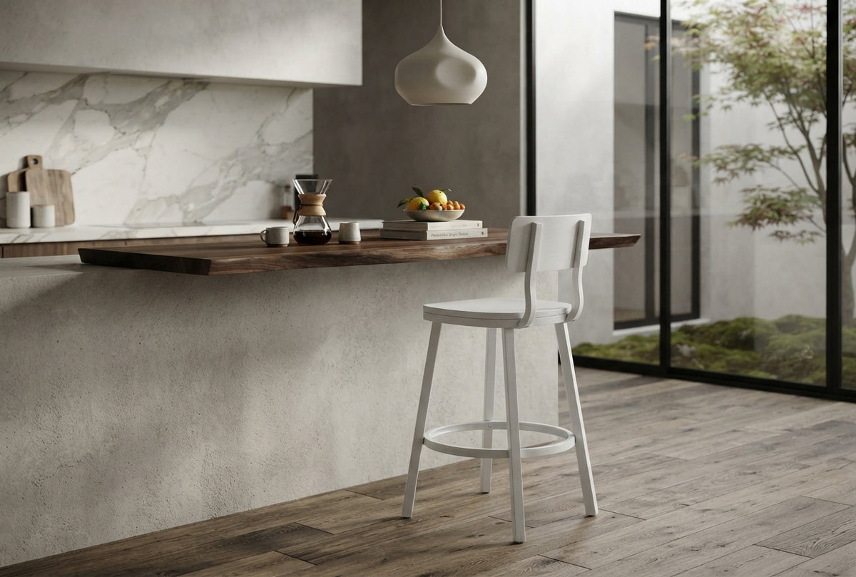 Tabouret de Bar Bois Blanc – Elara