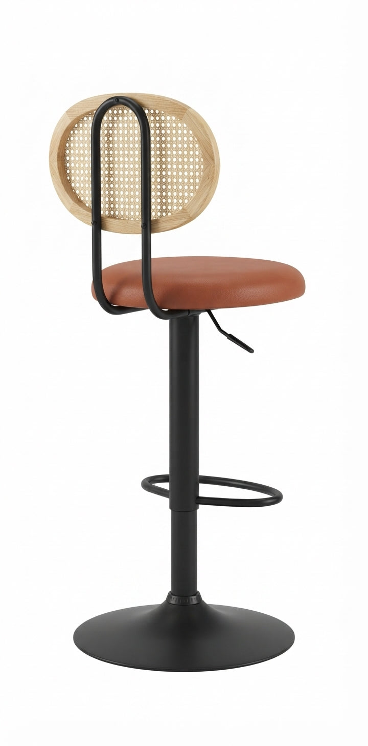 Tabouret de Bar Rotin Réglable – Oria