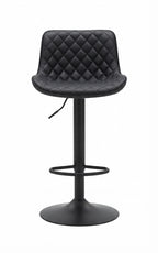 Tabouret de Bar Noir Capitonné – Velmora