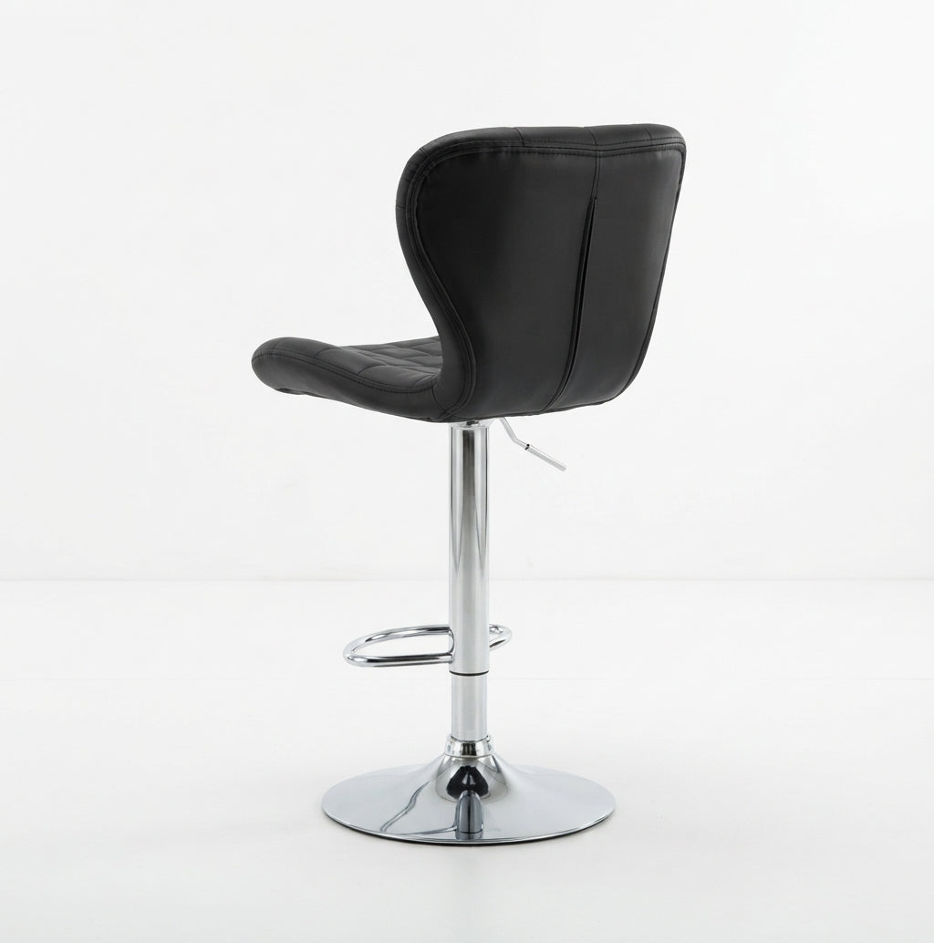 Tabouret de Bar Noir Capitonné – Novaro