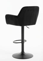 Tabouret de Bar Velours Noir – Marzio