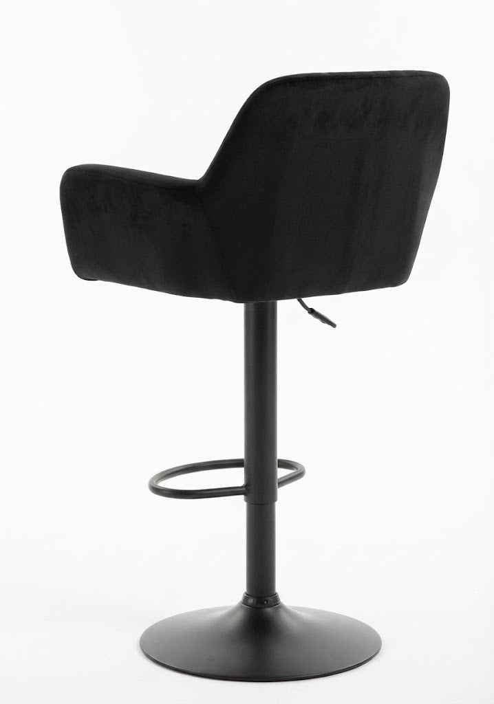 Tabouret de Bar Velours Noir – Marzio